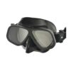 Apollo Bio Metal dive mask with matte black frame and black skirt