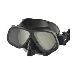 Apollo Bio Metal dive mask with matte black frame and black skirt