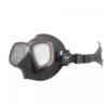 Apollo Bio Metal dive mask with silver frame and black skirt