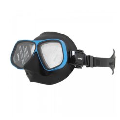 Apollo Bio Metal C-Class dive mask with blue frame and black skirt