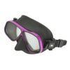 Apollo Bio Metal D-Class dive mask with metallic purple frame and black skirt