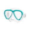TUSA Intega dive mask with mint trim and clear skirt
