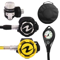 Aqualung Helix Pro Regulator Set Din W/Spg & Case
