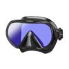 TUSA Ino Pro dive mask in Black with a black skirt