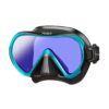 TUSA Ino Pro dive mask in Ocean Green with a black skirt