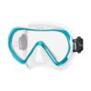 TUSA Ino dive mask in Ocean Green with a clear skirt