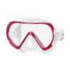 TUSA Ino dive mask in Bougainvillea Pink with a clear skirt