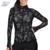 Spacefish Army Full-Zip Ocean Mandala Rash Guard