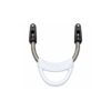 White Cressi Origin replacement spring strap with silver spring and black attachment fittings
