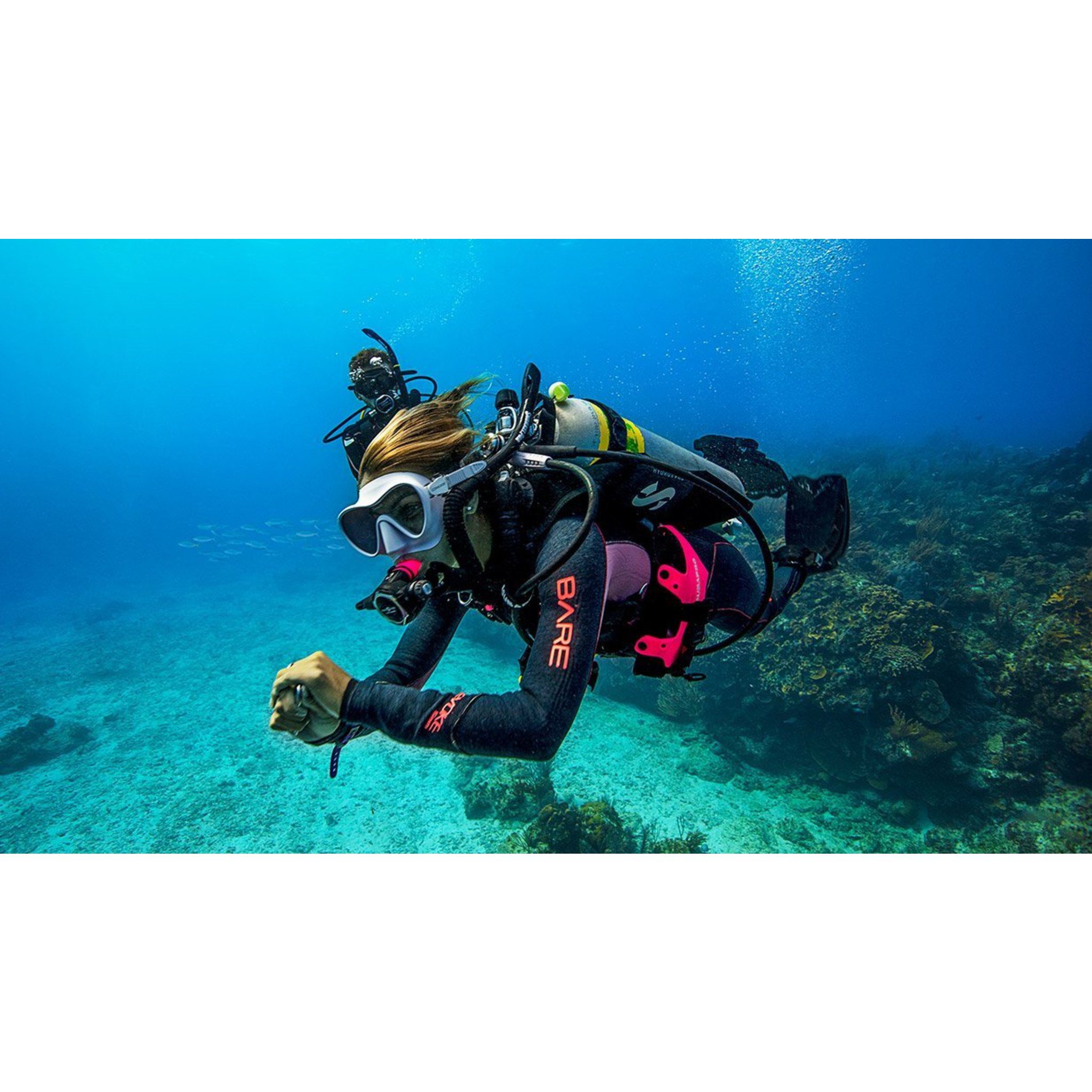 Underwater diver with nitrox tank — official PADI Enriched Air (Nitrox) Diver course image